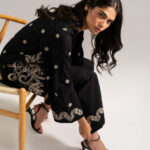 2 Piece - Embroidered Jacquard Suit